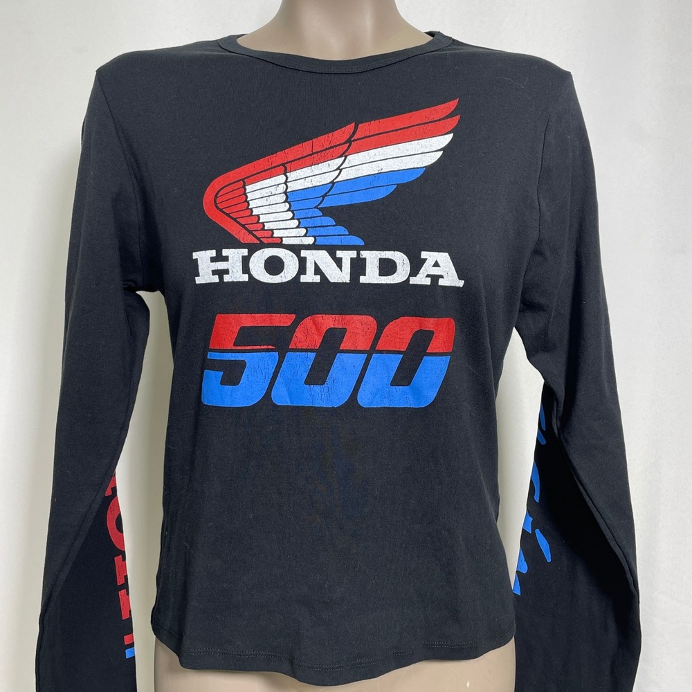 Honda 500 Finish Line JT Racing USA Black Long Sleeve T-Shirt Women's 2XL